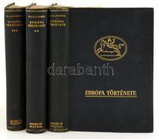 H. A. L. Fisher: Európa története I-III. köt. I. köt.: Ókor és középkor. II. köt.: Renaissance, reformáció, felvilágosodás. III. köt.: A liberális kísérlet. Teljes! Ford.: Balla Antal és Benedek Marcell. Bp., é.n., Singer és Wolfner, 415+459+507 p. Térképekkel illusztrált. Kiadói dúsan aranyozott egészvászon kötés, kissé kopott borítóval.