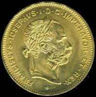 Ausztria 1892. 4Fl Au 3,226g T:1