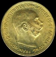 Ausztria 1915. 20K Au 6,775g T:2