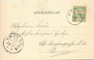 1900 Máriakálnok, Kálnok, Gahling; utca, templom
