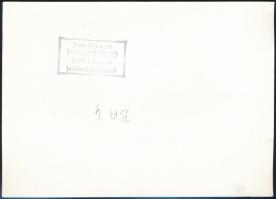 1953 Magyarország-Ausztria (7-1) meccs, sajtófotó, 13×17,5 cm