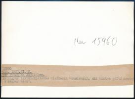 1953 Magyarország-Anglia  a legendás 6:3 football meccs feliratozott sajtófotója, 13×17,5 cm