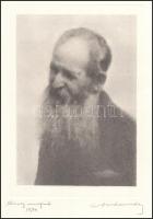 1934 Orphanidesz János (1876-1939): Orosz muzsik, aláírt vintage fotóművészeti alkotás, 38x28,8 cm