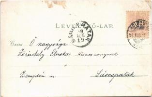 1899 (Vorläufer) Kolozsvár, Cluj; Fő téri templom, Fellegvár, Központi szálloda, Bánffy palota, Rigó...