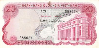 Dél-Vietnam 1964. 1D T:I- + Dél-Vietnam 1969. 20D T:I- + él-Vietnam 1969. 50D T:I + Vietnam 1976. 1D...