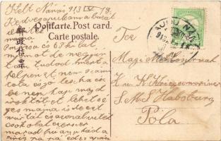 1913 Tianjin, Tientsin; Russischer Bahnhof und Strasse / Russian railway station and street, trams (...