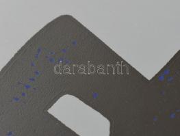 Frank Magda (1914-1997): Kompozíció. Monotípia, papír, jelzett, 38,5x30 cm / Magda Frank (1914-1997)...