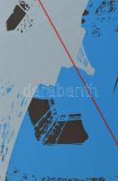 Hervé, Rodolf (1957-2000): Eiffel-torony. Szitanyomat, papír, jelzett, számozott: 9/40. 31x21,5 cm. ...