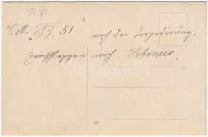 Sérült SM Tb 51 T osztrák-magyar haditengerészet Kaiman-osztályú torpedónaszádja (korábban Anaconda)...