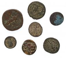 7db-os vegyes római fémpénz tétel főleg a 4. századból, közte II. Maximinus, Constantius Gallus T:3,...