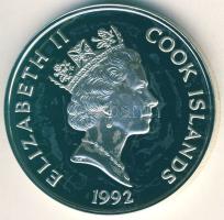 Cook-szigetek 1992. 50$ Ag "Independence Hall" T:PP