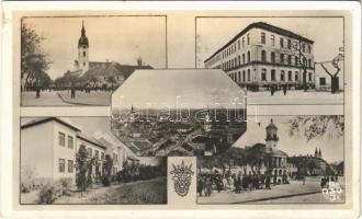 Zombor, Sombor; mozaiklap. Schlotzer József kiadása / multi-view postcard
