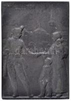 Berán Lajos (1882-1943) 1915. "Tisza / Marosvásárhely 1914-1915" kétoldalas fém plakett az...