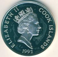 Cook-szigetek 1992. 50$ Ag "Pedro de Alvarado" T:PP