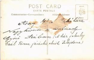 Nagykőrös, Arany János lakóháza a Dalmady Győző utcában. photo (ragasztónyom / glue mark)