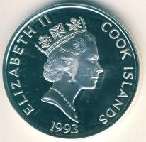 Cook-szigetek 1993. 50$ Ag "Amerigo Vespucci" T:PP