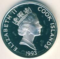 Cook-szigetek 1993. 50$ Ag "Francisco de Orellana" T:PP