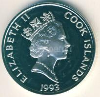 Cook-szigetek 1993. 50$ Ag "Jacques Marquette" T:PP