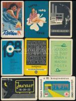 cca 1960-1970 Kártyanaptárak, közte Lotto-Toto, 16 db