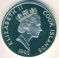 Cook-szigetek 1993. 50$ Ag "Aranyláz" T:PP