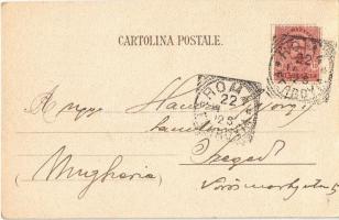 1900 Roma, Rome; Tempio Rotondo di Vesta / temple. Lit. Filli Tensi litho