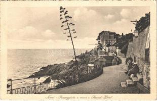 1914 Nervi, Passeggiata a mare e Strand Hotel / promenade, beach hotel