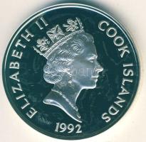 Cook-szigetek 1992. 50$ Ag "Pedro Mendez de Aviles" T:PP