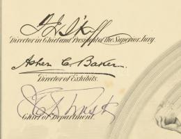 1915 San Franciscoi világkiállítás elismerő oklevele Conrád Gyula (1877-1959) festőművész részére 60...