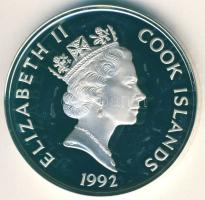Cook-szigetek 1992. 50$ Ag "Pedro de Valdivia" T:PP