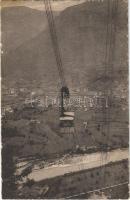 1924 Bolzano, Bozen (Südtirol); Filovia del Colle / Elektrische Schwebebahn von Bozen nach Kohlern / cable railway to Colle, cable car