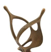 Bors István (1938-2003): Táncosok / Dancers, bronz, márvány talapzaton/marble pedestal, jelzés nélkü...