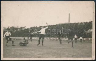 1923 Barcelona-Vasas mérkőzés, fotólap, 8,5×13,5 cm
