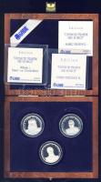 NSZK "Német hercegek és királyok - I.Vilmos, II.Vilmos, III.Frigyes" 3db klf Ag emlékérem,...