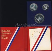 USA 1976. 1/4$ "Wahington", 1/2$ "Kennedy", 1$ "Roosevelt" szettben &q...