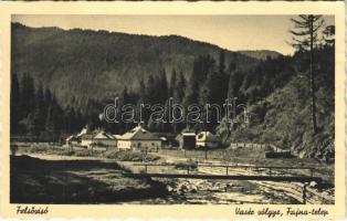 1942 Felsővisó, Viseu de Sus; Vasér völgye, Fajna telep, fűrésztelep. Kühne Gábor felvétele / Vaser valley, sawmill (EK)