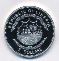 Libéria 2011. 5$ ezüstözött Cu "A történelem legnagyobb hadurai - V. Henrik" részben multi...
