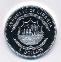 Libéria 2011. 5$ ezüstözött Cu "A történelem legnagyobb hadurai - Richelieu bíboros" részb...