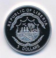 Libéria 2011. 5$ ezüstözött Cu "A történelem legnagyobb hadurai - Nagy Frigyes" részben mu...