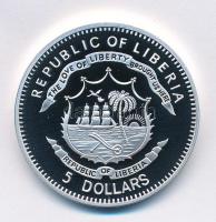 Libéria 2011. 5$ ezüstözött Cu "A történelem legnagyobb hadurai - Georgij Zsukov" részben ...