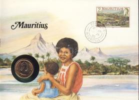 Mauritius 1978. 2c érmés, bélyeges borítékon, ismertetővel T:1