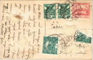 Pozsony, Pressburg, Bratislava; Mihály utca, üzletek / Michaelergasse / street view, shops (fa)