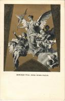 1938 Dona Nobis Pacem. Benczúr Gyula mennyezeti képe a Bazilikában. Budapest XXXIV. Nemzetközi Eucharisztikus Kongresszus / 34th International Eucharistic Congress s: Benczúr + 1938 Kassa visszatért So. Stpl. (kis szakadás / small tear)