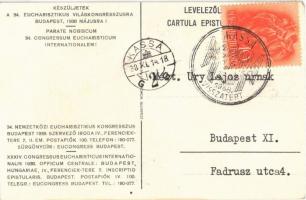 1938 Budapest XXXIV. Nemzetközi Eucharisztikus Kongresszus / Eucharistia Vinculum Caritatis / 34th I...