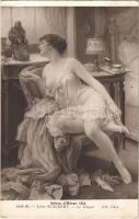 Le Magot. Salon dHiver 1914. ND. Phot. 7178. / Erotic nude lady art postcard s: Jules Scalbert