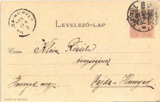 1900 Az utolsó gyufa. Magyar Művészet XXXX. Silberer Béla kiadása / Hungarian children art postcard ...