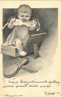 1903 Children art postcard. E.S.W. 119. (EK)