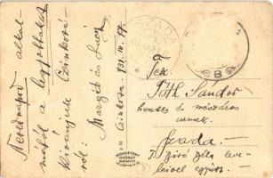 1931 Budapest XVI. Cinkota, Tanítónőképző intézet, vasútállomás vasutasokkal. Art Nouveau (Rb)