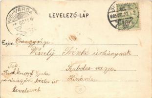 1905 Budapest X. Kőbánya, villamos vasút végállomás, vasútállomás, víztorony. Divald Károly 45. sz