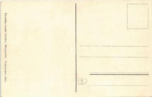 Budapest XVI. Mátyásföld, látkép villákkal és repülőgépekkel. Paszejka tőzsde kiadása