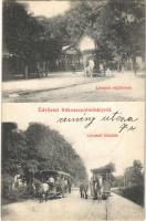 1911 Budapest XVI. Rákosszentmihály, lóvasúti végállomás és felszállás, vasútállomás